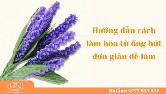 cách làm hoa từ ống hút nhựa đơn giản