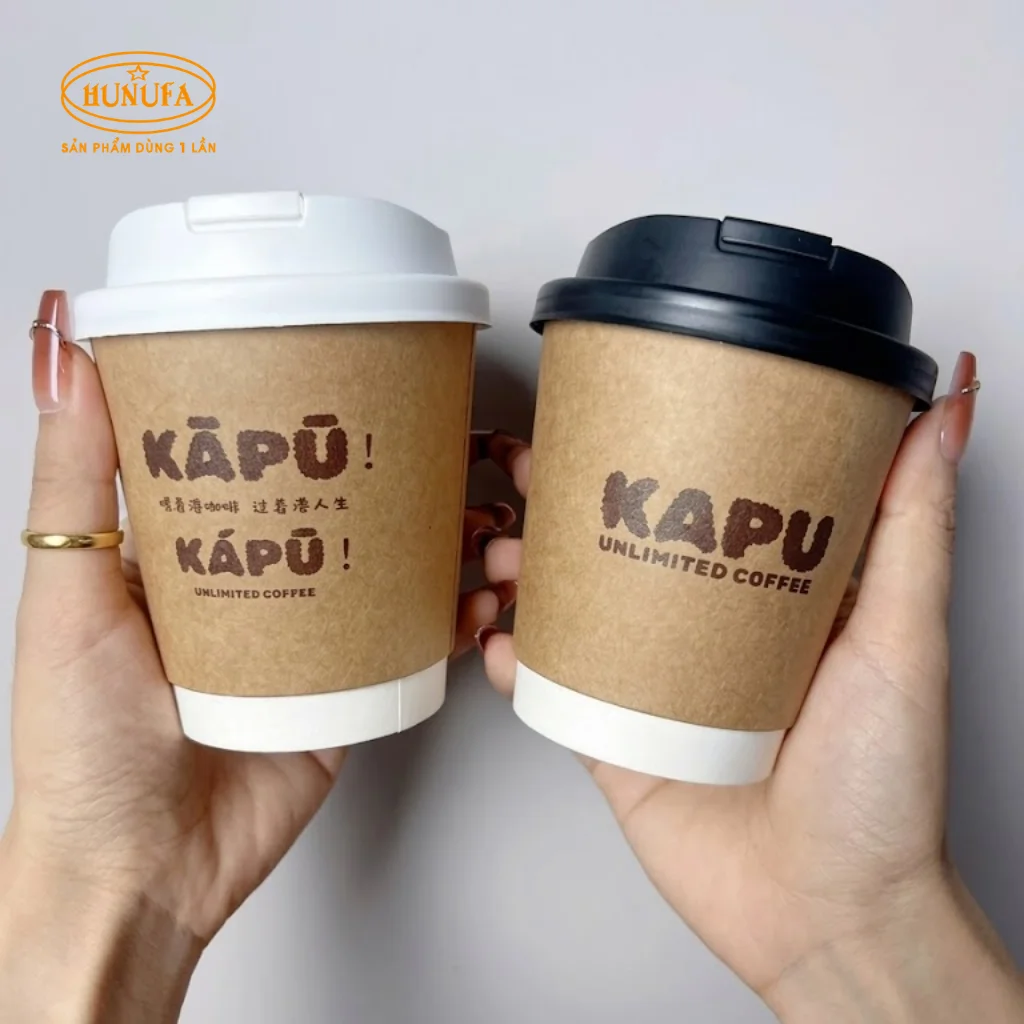 mẫu ly kraft đẹp và địa chỉ in ly giấy kraft tốt nhất