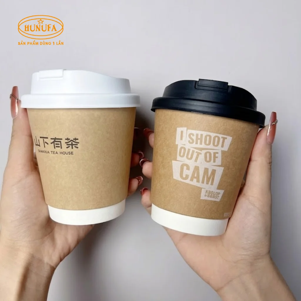 mẫu ly kraft đẹp và địa chỉ in ly giấy kraft tốt nhất