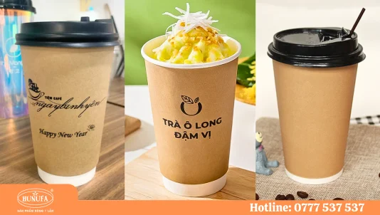 20+ mẫu ly kraft đẹp và địa chỉ in ly giấy kraft tốt nhất