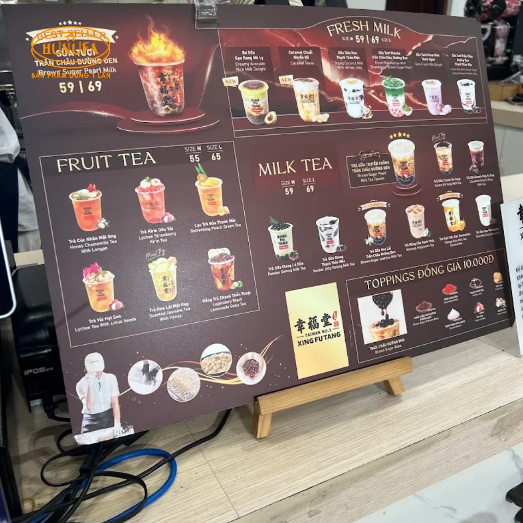 Khám phá menu Xing Fu Tang - Trà sữa Đài Loan chuẩn đậm vị