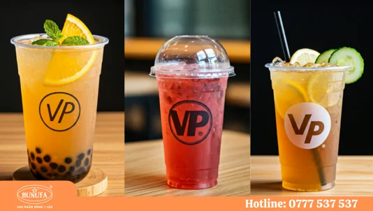 Ly nhựa VP dùng một lần giá sỉ lẻ và công ty in ly nhựa uy tín