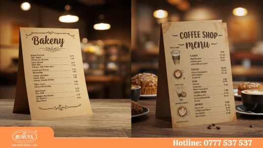 30+ mẫu in menu giấy kraft đẹp, thiết kế phong cách cổ điển