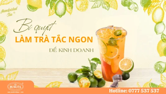 bí quyết làm trà tắc ngon