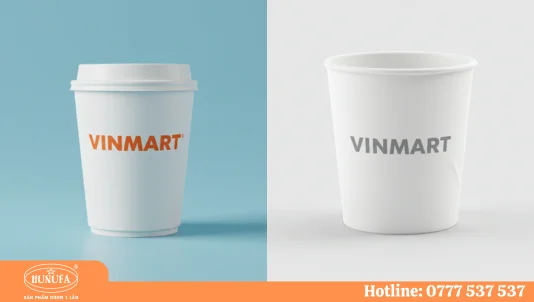 Cốc giấy dùng 1 lần Vinmart và nơi sản xuất ly giấy tốt nhất