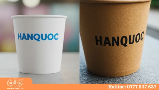 Cốc giấy Hàn Quốc mẫu đẹp, chất liệu cao cấp, in ấn sắc nét 