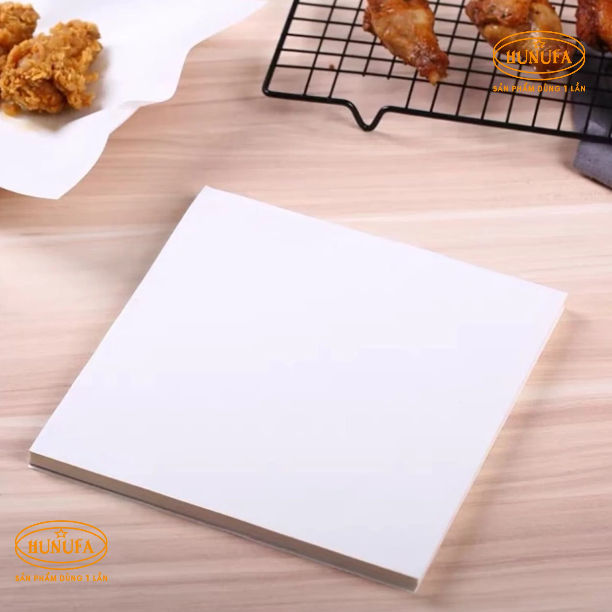 Giấy thấm dầu thực phẩm không thấm mỡ dùng gói thức ăn, nướng bánh
