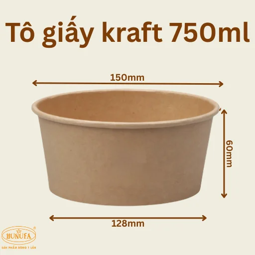 Kích thước tô giấy