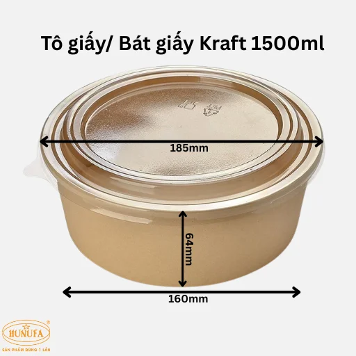kích thước tô giấy