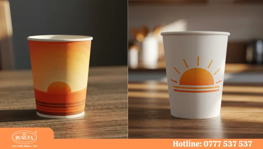 Ly giấy Bình Minh đẹp, đủ dung tích và nơi in ly giấy rẻ, giao nhanh