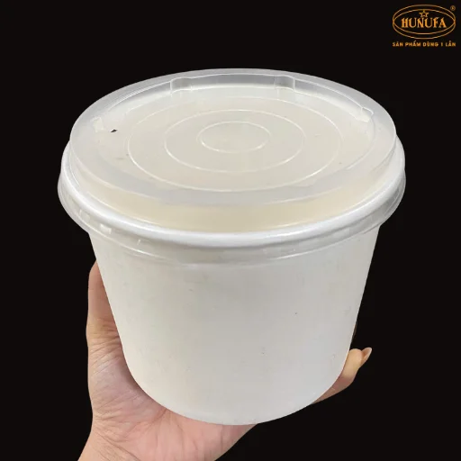 bát giấy có nắp