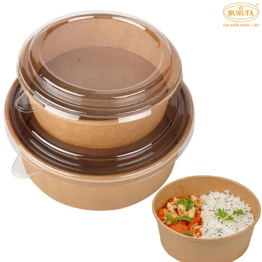 bát giấy có nắp