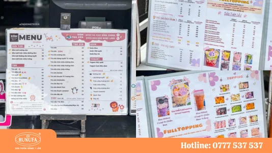 Tổng hợp 30+ mẫu menu quán trà sữa ăn vặt đẹp mắt, độc đáo 2025