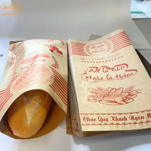 túi giấy kraft đựng bánh mì