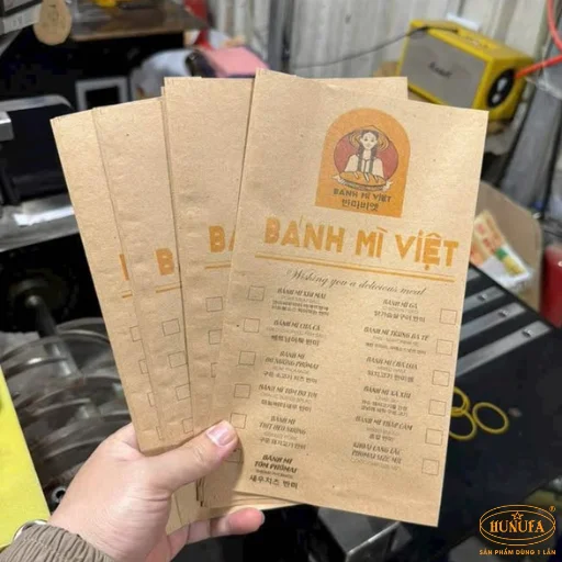 túi giấy kraft đựng bánh mì