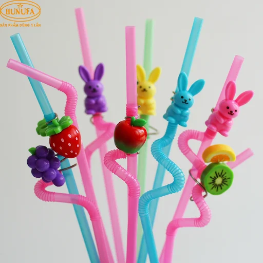 Cách tạo hình ống hút nghệ thuật đẹp, sáng tạo