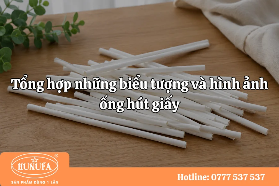 Tổng hợp những biểu tượng và hình ảnh ống hút giấy