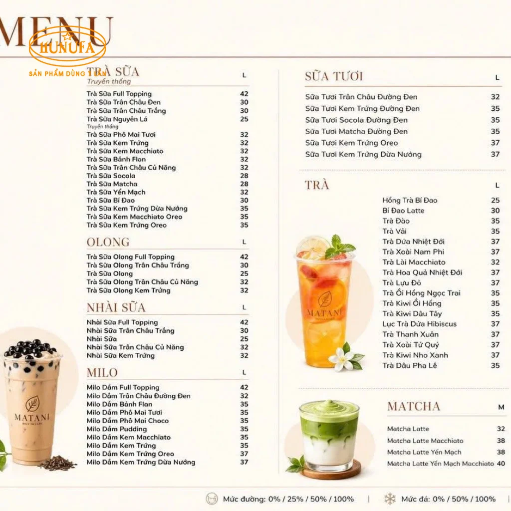 Tổng hợp mẫu menu cho quán cafe đẹp, đơn giản, cực kỳ ấn tượng