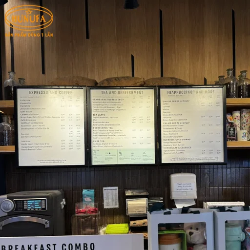 mẫu menu quán cà phê đẹp