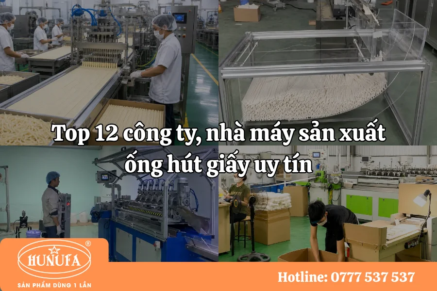 Top 12 công ty, nhà máy sản xuất ống hút giấy uy tín