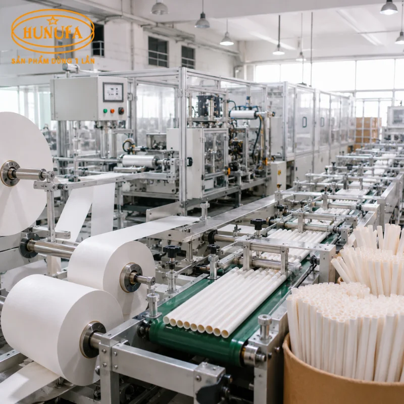 Top 12 nhà máy sản xuất ống hút giấy chất lượng, giá tốt hiện nay