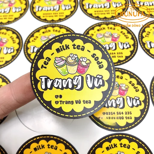 tem trà sữa đẹp