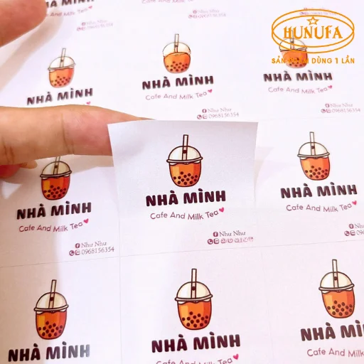 tem trà sữa đẹp