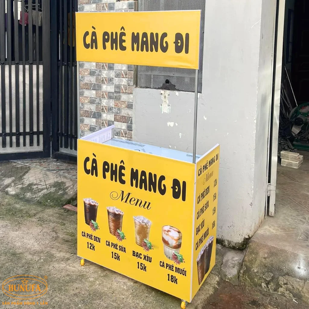 xe bán cà phê take away