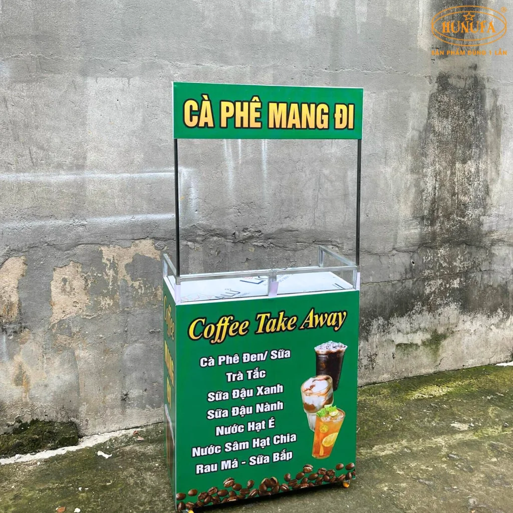 xe bán cà phê take away