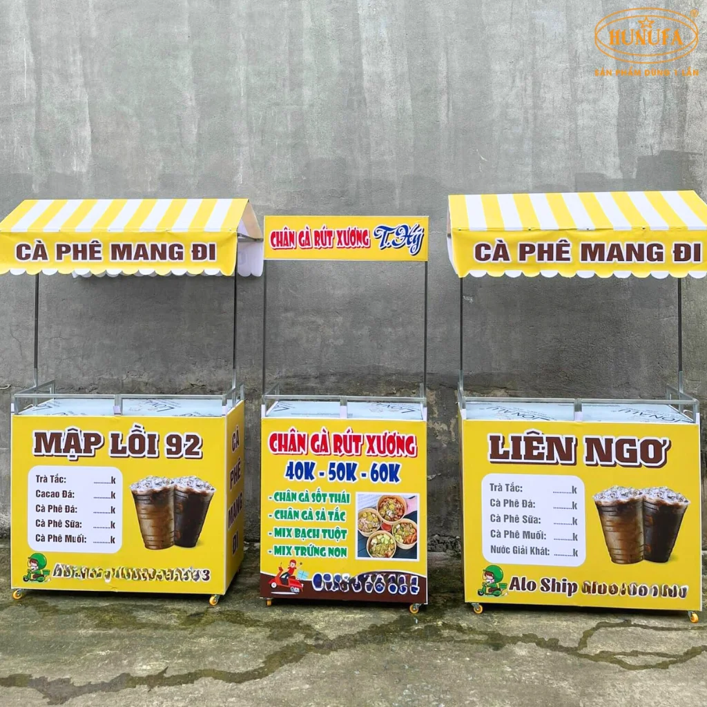 xe bán cà phê take away