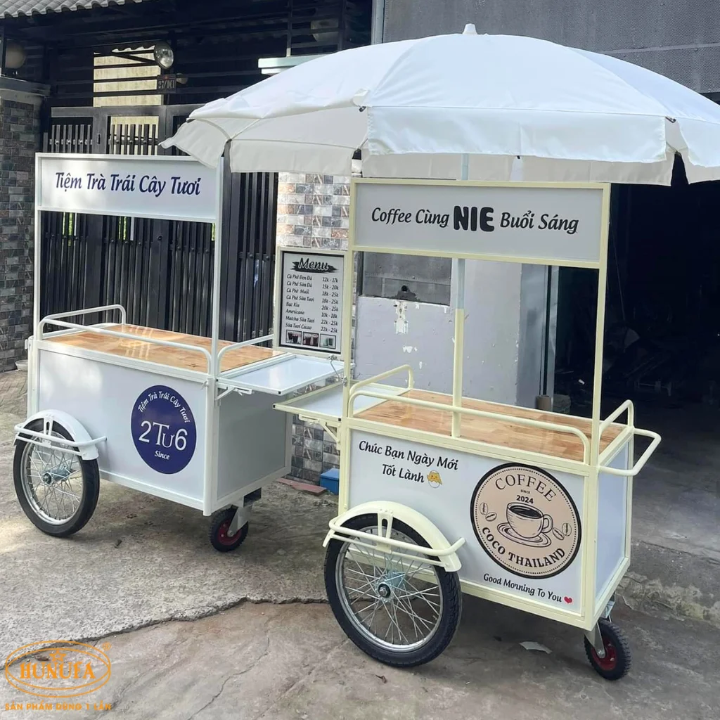 xe bán cà phê take away