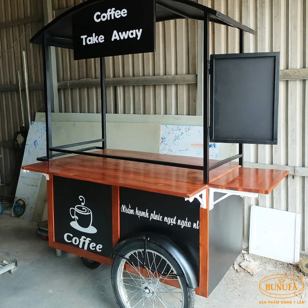 xe bán cà phê take away