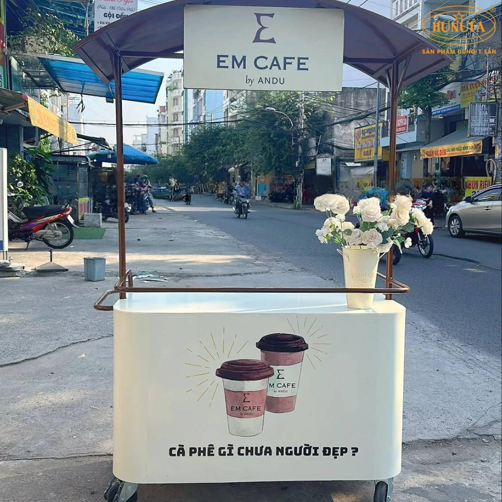 xe bán cà phê take away