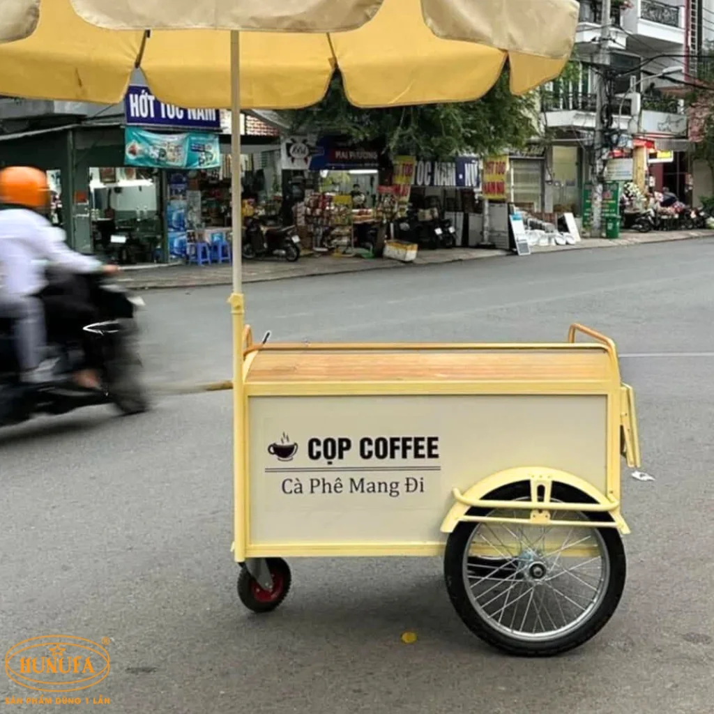 xe bán cà phê take away