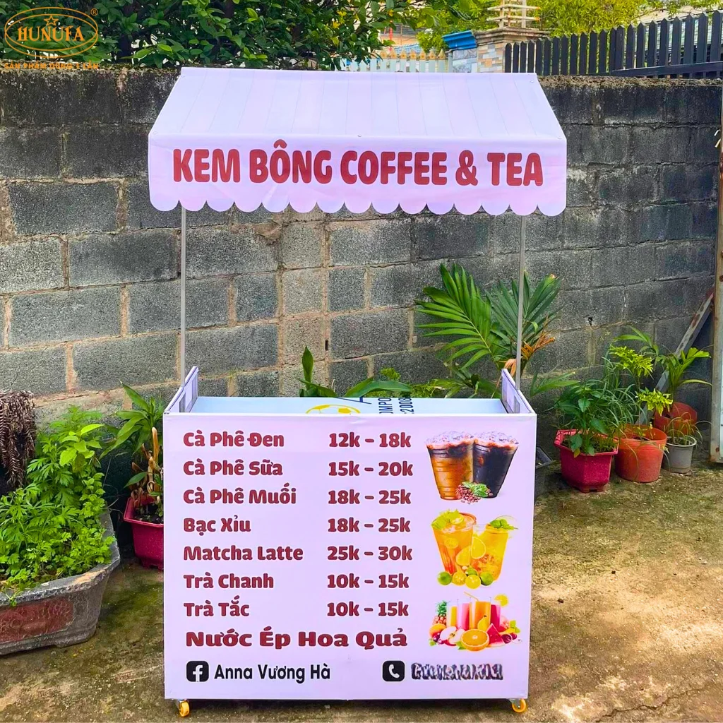 xe bán cà phê take away