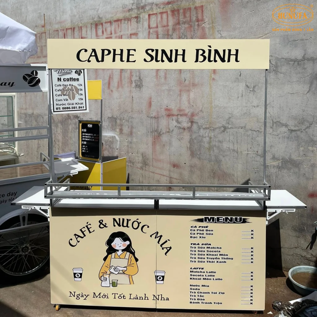 xe bán cà phê take away