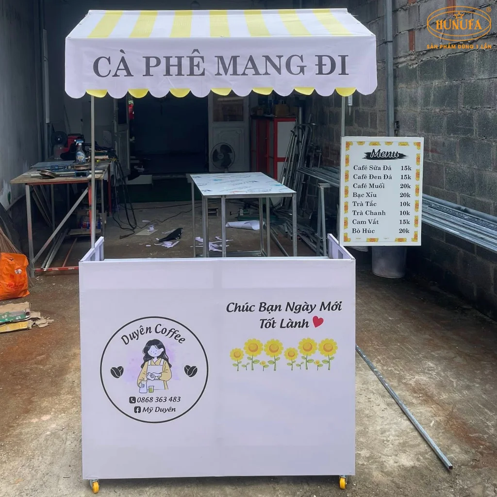 xe bán cà phê take away