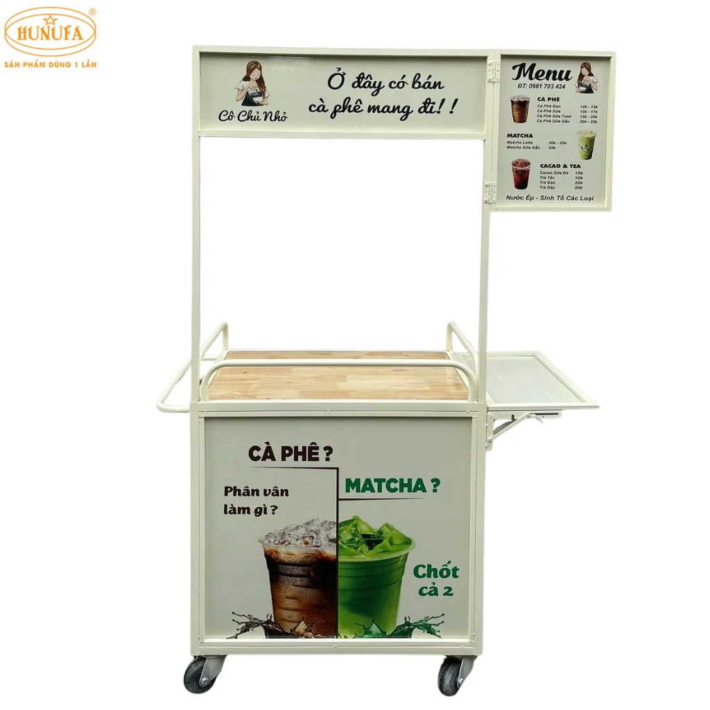 xe bán cà phê take away