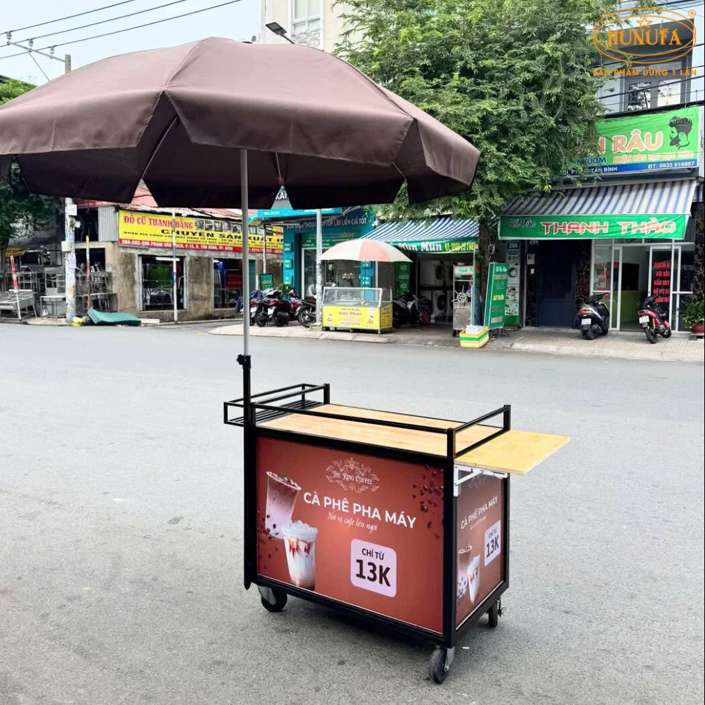 xe bán cà phê take away