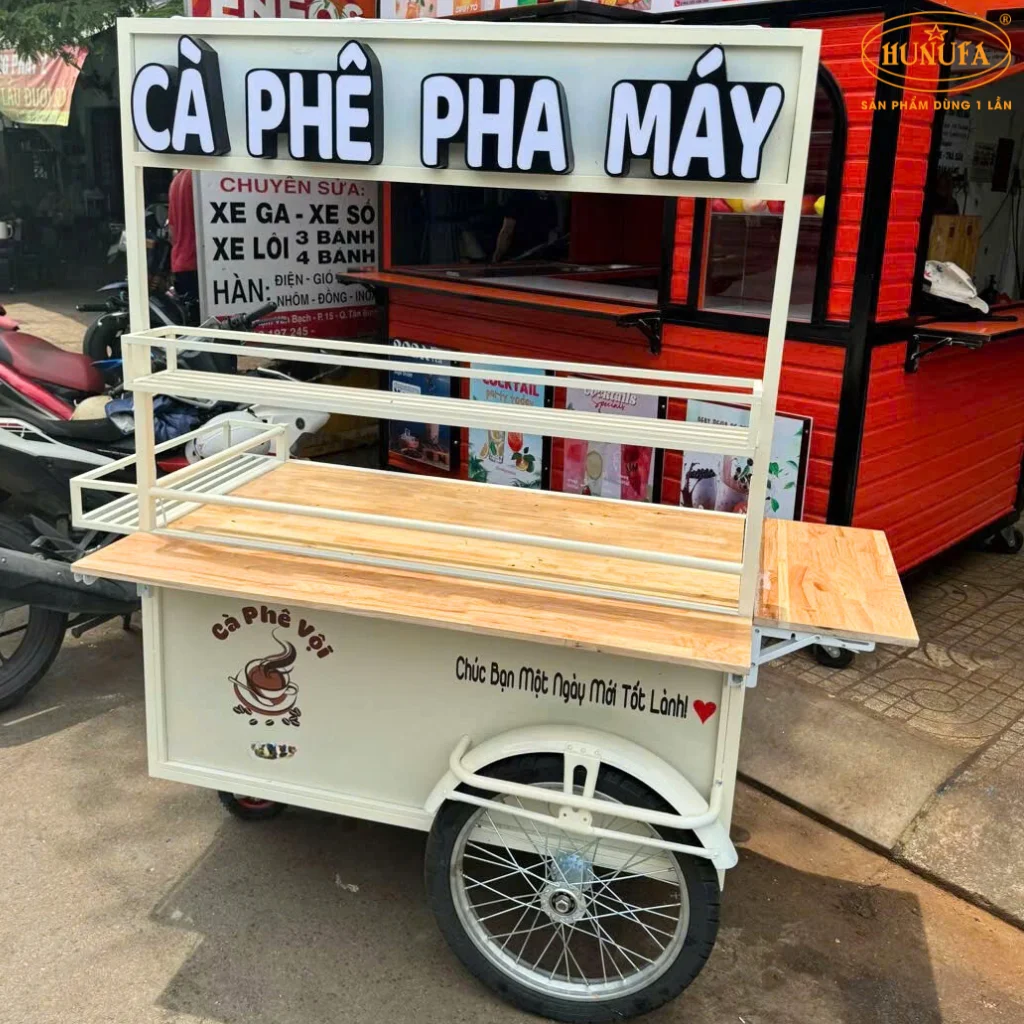 xe bán cà phê take away