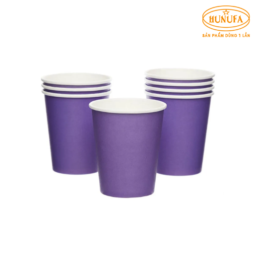 Ly giấy màu tím/ Cốc giấy màu tím
