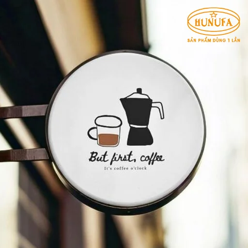 bảng hiệu hình ly cafe