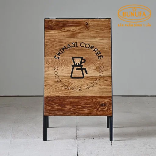 Bảng hiệu cafe bằng gỗ