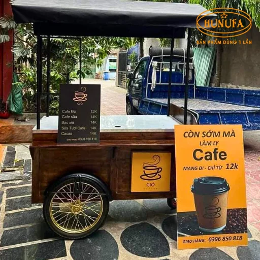 bảng hiệu hình ly cafe