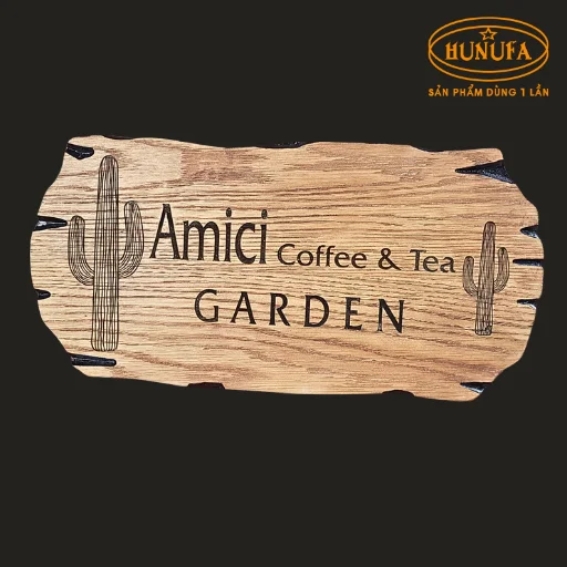 Bảng hiệu cafe bằng gỗ