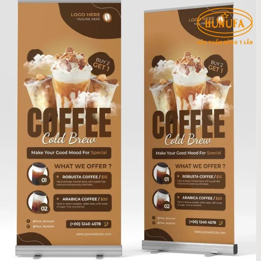 bảng hiệu hình ly cafe