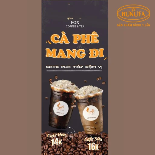 bảng hiệu hình ly cafe