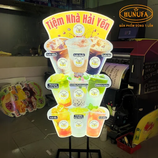 bảng hiệu hình ly cafe
