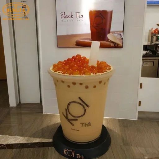 bảng hiệu hình ly trà sữa