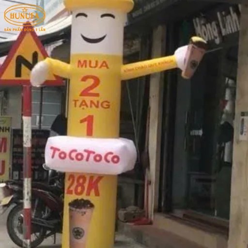 bảng hiệu hình ly trà sữa